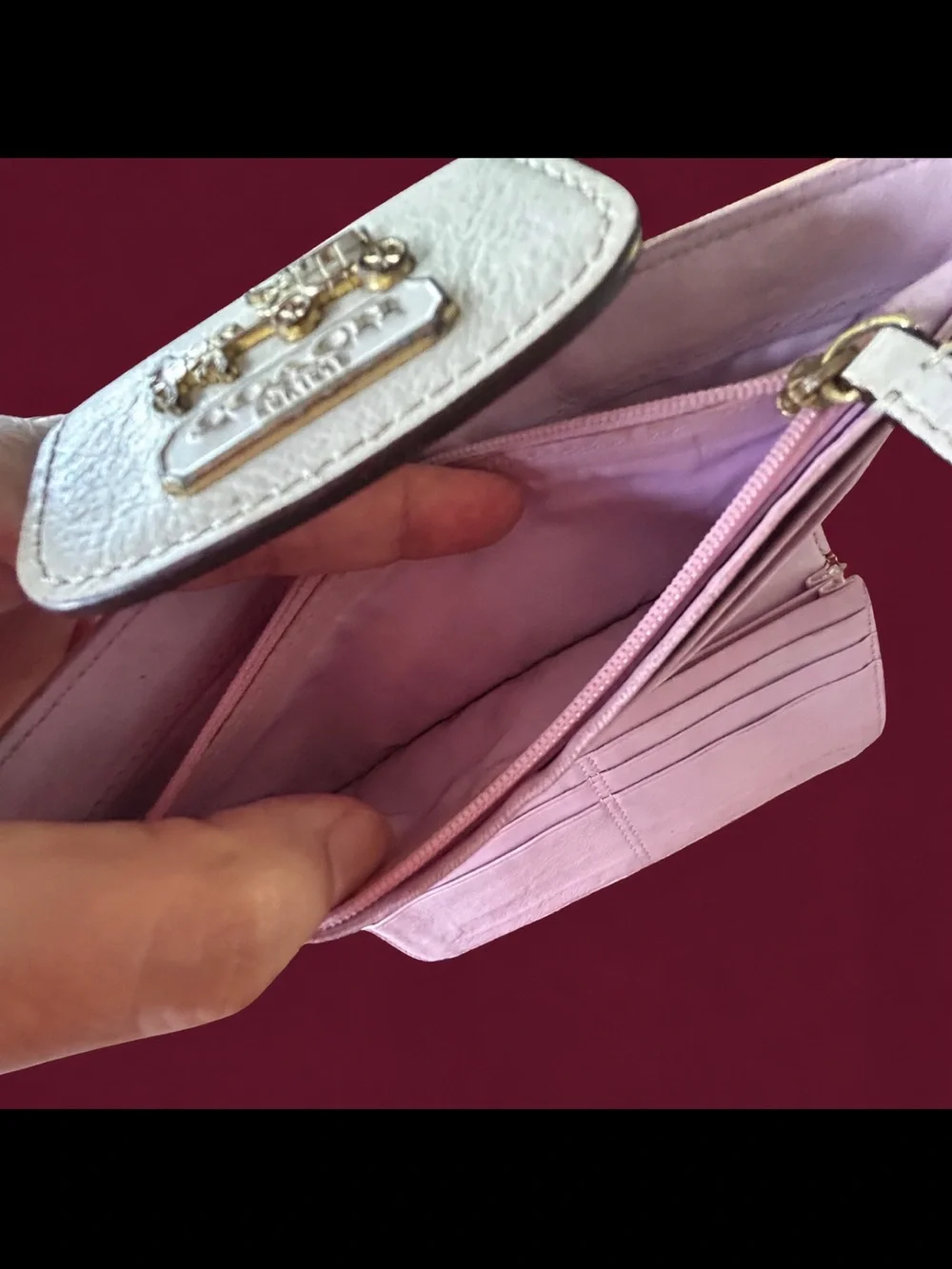 Coach Horse & Carriage Wallet (with minor stains)